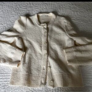 Abercrombie & Fitch Cream Cardigan Sweater